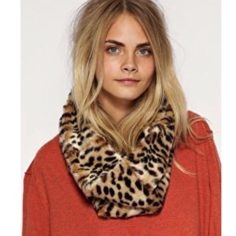 ASOS Leopard Faux Fur Snood.
